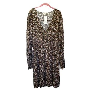 Mason & Belle Lenore Floral Print Smocked Waist Dress Womens XL Nwt Cottagecore